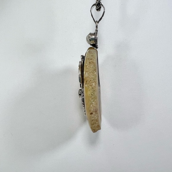 XL Solar Agate 🐉 Dragon 925 Gemstone Pendant - Picture 4 of 9